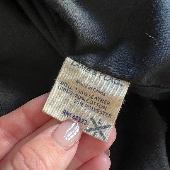 *Genuine Leather* Petite Moto Cropped Jacket Y2K - XS - Picture 7 of 9